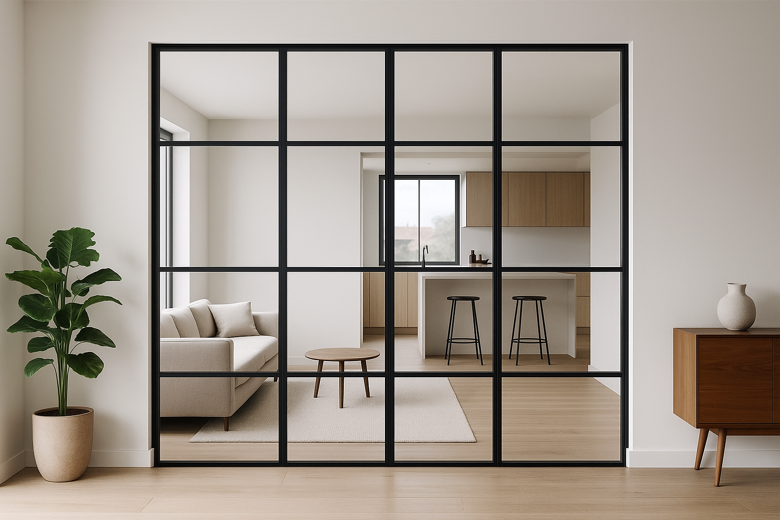 ¿Pared o cristalera metálica? Comparativa profesional para proyectos de interiorismo y arquitectura residencial